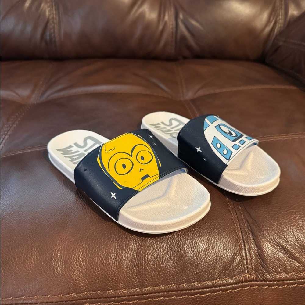 Disney Kids Slide Sandals - Blue and Yellow